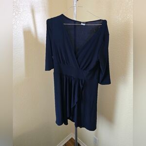 Star Vixen Dark Blue Pullover Short Sleeve Dress